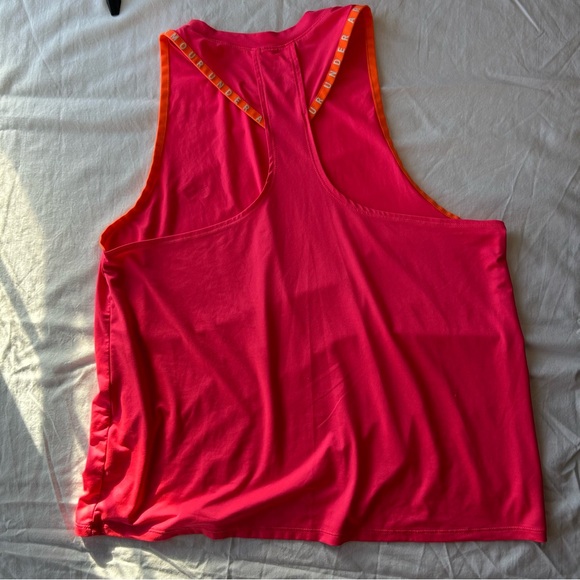 Under Armour Women’s Racerback Athletic Tank Top Pink Orange Size L - Picture 9 of 9
